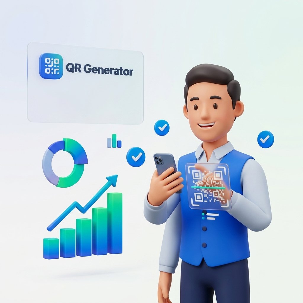 3D illustration representing Scan Tracking & Analytics